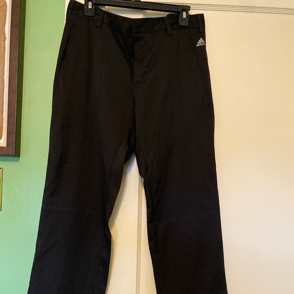 Mens black golf pants Adidas 32x32